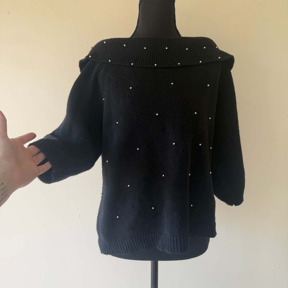 All Points Reference Point Black Off-Shoulder Met… - image 4